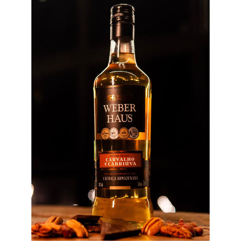 Cachaça Weber Haus Premium Carvalho e Cabriúva 700ml