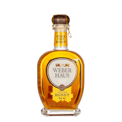 Garrafa de Licor Fino Honey Weber Haus.