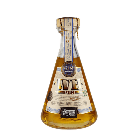 Garrafa de London Gin WH48 Amburana 750ml, gin orgânico destilado em tanques de cobre com notas amadeiradas de amburana.