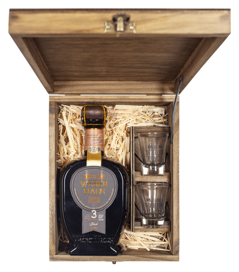 Estojo Cachaça Weber Haus Linha Especial e 2 Copos