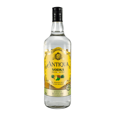 Garrafa de Vodka Abacaxi e Hortelã Antiqua 1000ml.