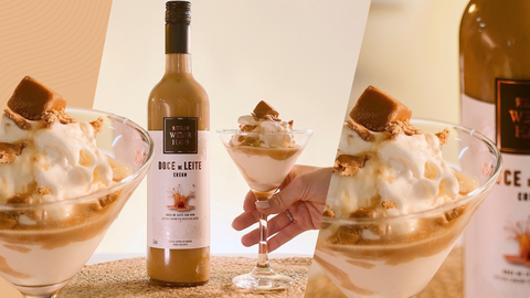 Licor de Doce de Leite com Sobremesa de Sorvete