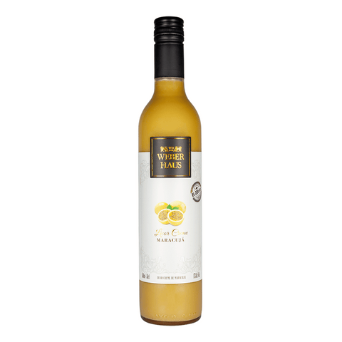 Garrafa de Licor Maracujá Creme Weber Haus.