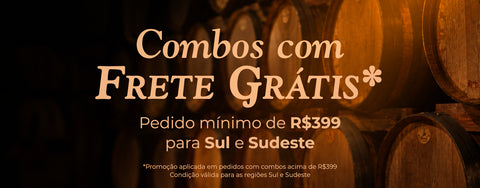 Banner de Combos Frete Grátis Sul e Sudeste em compras acima de R$399