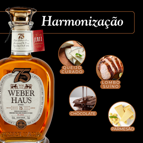 Cachaça 7,5 anos Weber Haus Extra Premium, 750ml