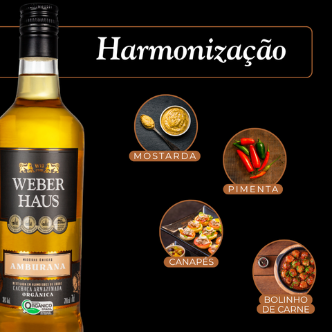Cachaça Amburana Weber Haus, 700ml