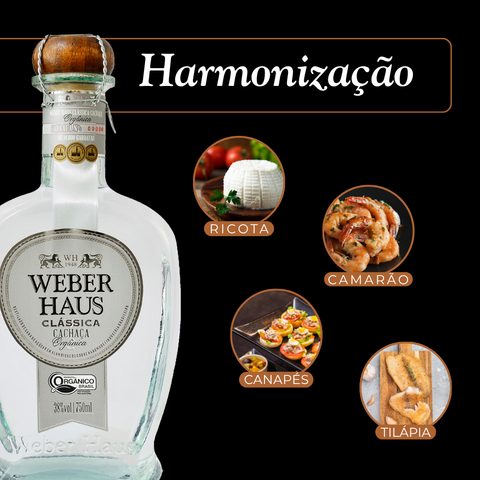 Cachaça Prata Weber Haus Clássica, 750ml