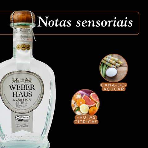 Cachaça Prata Weber Haus Clássica, 750ml