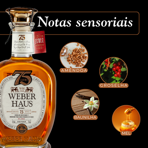 Cachaça 7,5 anos Weber Haus Extra Premium, 750ml