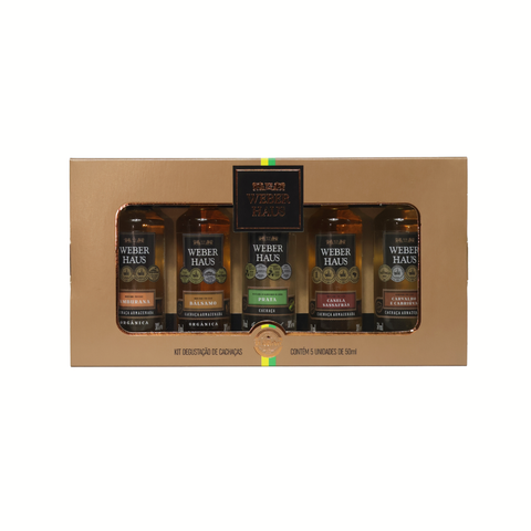 Kit de Cachaça Miniaturas Weber Haus, 50ml
